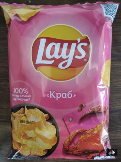 Чипсы Lays 140 гр. Краб