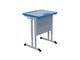 Стол ученический одноместный на плоскоовальной трубе, 700x500x580-820