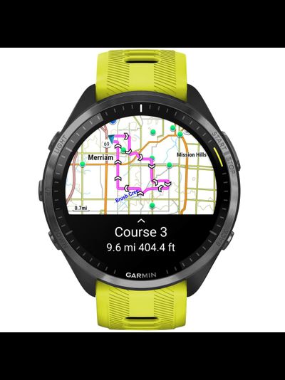 Умные часы Garmin Forerunner 965 Amp Yellow / Black DLC Titanium