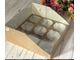 Коробка на 9 капкейков с прозр. кр. (шоколад), 235*235*100мм