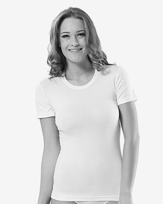 Белая женская футболка Oztas 2934 в интернет-магазине VamKomfort