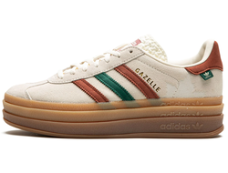 Adidas Gazelle Bold Cream White Wild Sepia