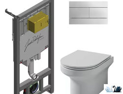 Инсталляция для подвесного унитаза. Комплект 5 в 1