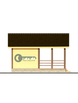 Б-17 ГАБАРИТНЫЕ РАЗМЕРЫ: (6Х4М) 1 ЭТАЖ, ОБЩАЯ ПЛОЩАДЬ: 24М²