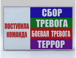 Световое табло "ПОСТУПИЛА КОМАНДА"