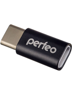 Адаптер Perfeo micro USB adapter with Type-C (PF-VI-O005 Black)