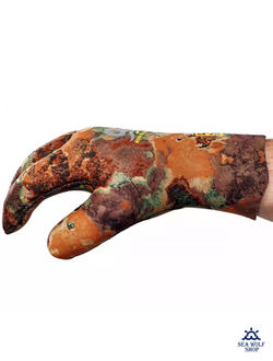 Перчатки неопреновые 5мм AquaDiscovery Camostretch BROWN р.M