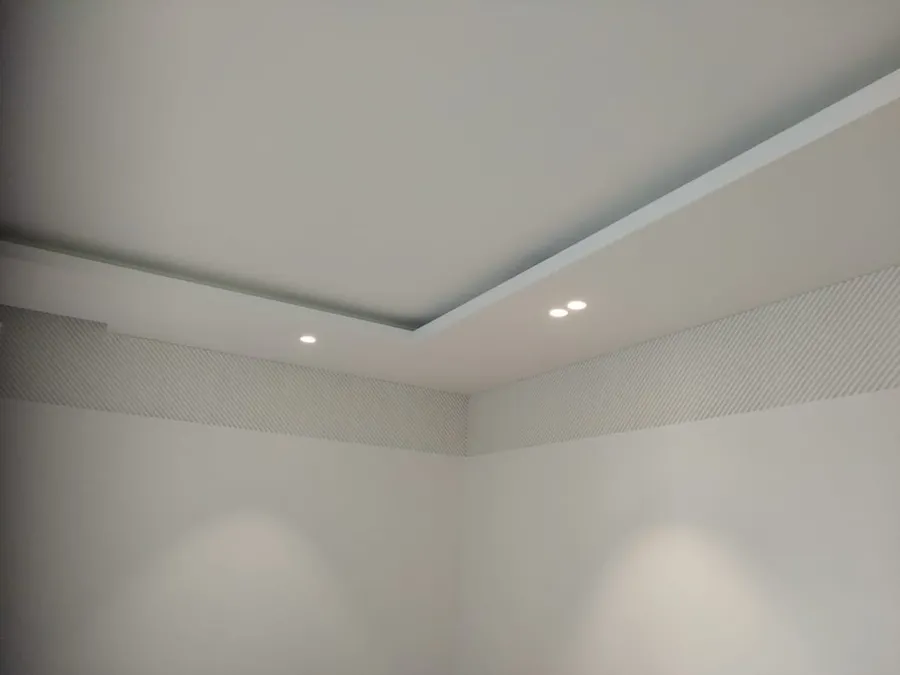 Смонтированные и покрашенные стеновые панели. Особое внимание было уделено стыкам на внешних и внутренних углах.