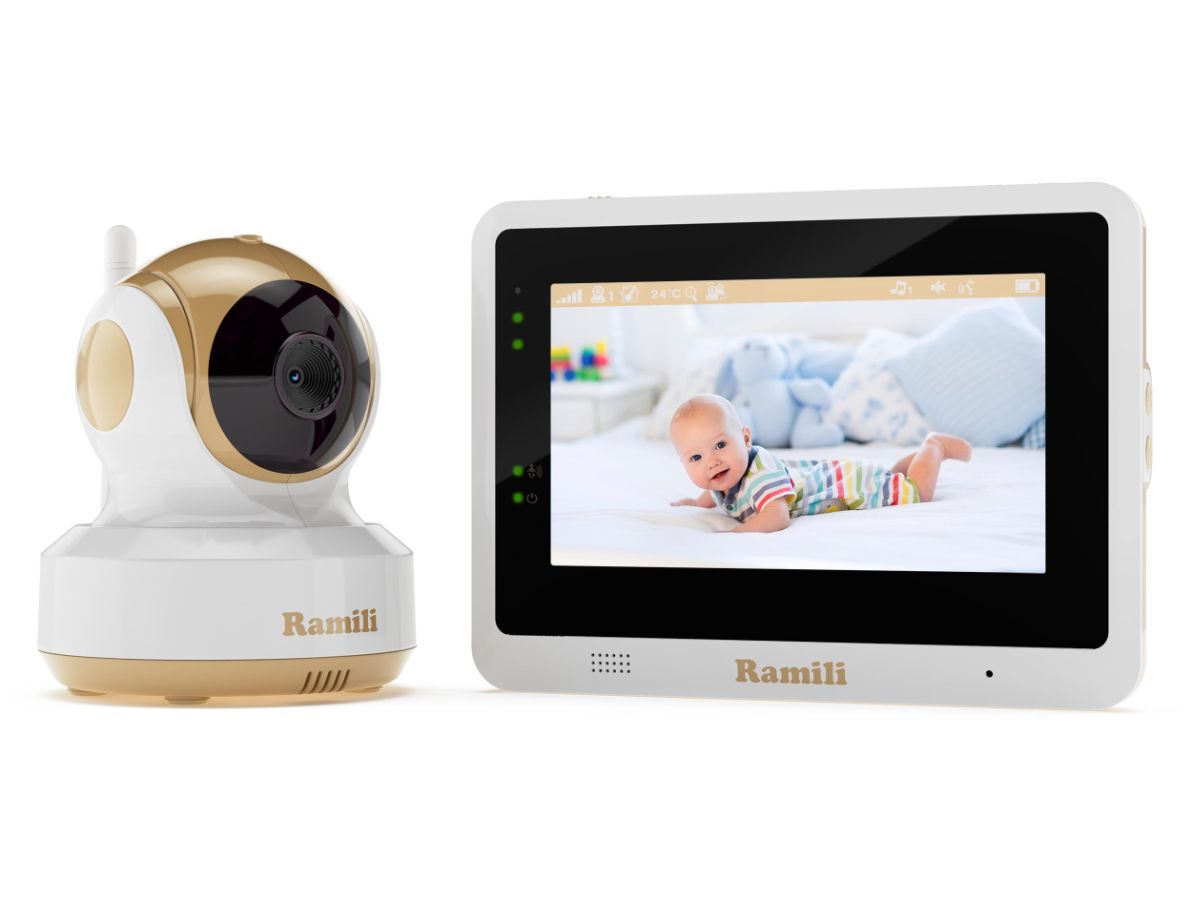 Wi-Fi видеоняня Ramili Baby RV1500 с сенсорным монитором и одной поворотной видеокамерой