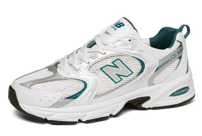 New Balance 530 White Silver Green