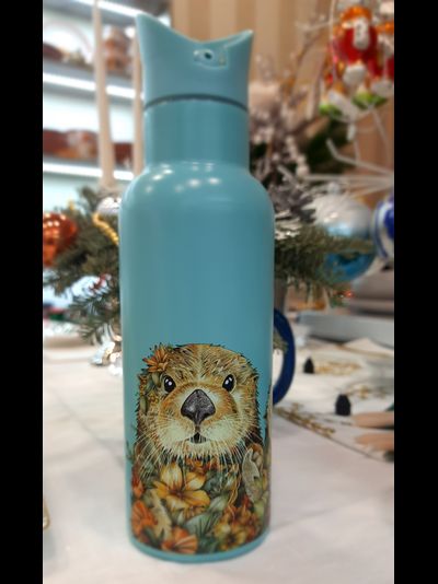 Термос -бутылка вакуумная  Бобры, 500 мл