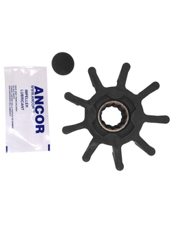 Импеллер шлицевый Ancor 4915 Ø95x96мм посадочное Ø25мм 9 лопастей из чёрного неопрена