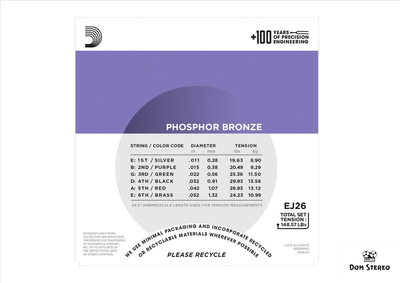 Купить струны D'ADDARIO EJ26 на акустику в музыкальном магазине города domstereo.ru