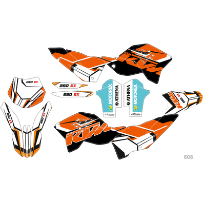 Наклейки на заказ KTM EXC SX SXF 2007 2008 2009 2010 Екатеринбург УФА Челябинск Тюмень