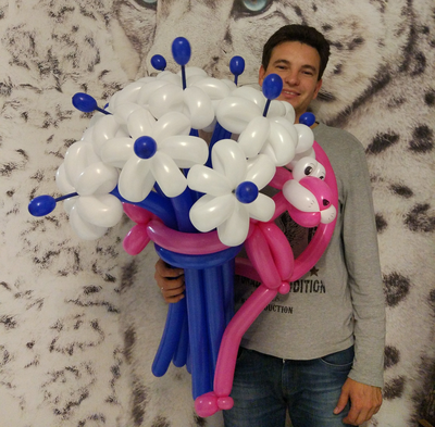 букет "розовая пантера"