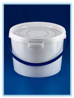 Ведро круглое 12 литров с крышкой и ручкой/1 шт.