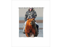 Штора в ванную с Путиным №3