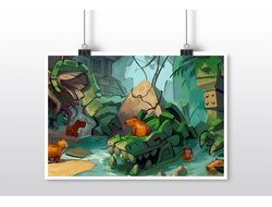 Плакат горизонтальный Капибара, Kapibara-san №23