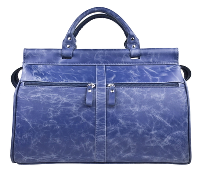 Кожаный саквояж Veano blue (арт. 4004-07)