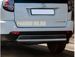 Защита заднего бампера d57 на Great Wall Hover H3 ( Грет Вол Ховер Н3)