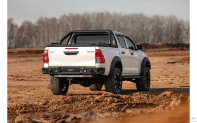 Бампер силовой задний BMS PRO-Line для Tayota Hilux 2015-2024