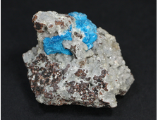 Кавансит, кристаллы на породе, Индия (37*30*25 мм, 25 г) №19793