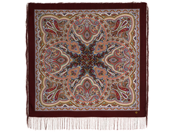 Павловопосадский платок Узор дождя 1695-6