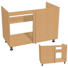 Тумба угловая под мойку В/Ш/Г 720х1110х506мм.