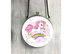 Сумка круглая Единорог №1