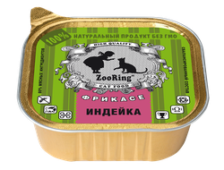 КОРМ ДЛЯ КОШЕК ZOORING: ПАШТЕТ ИНДЕЙКА 100ГР