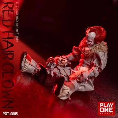 ПРЕДЗАКАЗ - Пеннивайз (Билл Скарсгард, "Оно")  - Коллекционная фигурка 1/12 SCALE Red Hair Clown (POT-0005) - Play One twelve ?ЦЕНА: 12400 РУБ.?