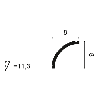 Карниз C240 - 8*8*200см