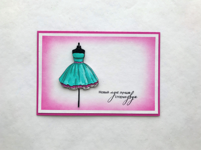 ФП штамп "Бальное платье"