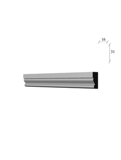молдинг МЛ-53 гипсовый для стены