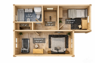 Лесной 113м2 8х8