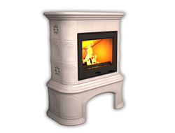 Изразцовый камин КимрПечь Прованс с дровником