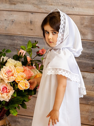 Платье для Крещения модель "Елизавета", можно вышить любое имя