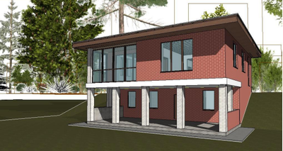 Двухэтажный дом с тремя спальнями 152м² (S100)