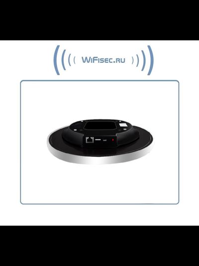 IP видеоняня WiFi/LAN (Настенные часы  чёрные, круглые) с аккумулятором и с DVR, Full HD 2 Mp (HDSmartIPC)