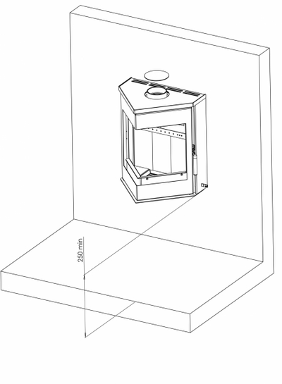 Печь-камин Леман, Мета - Бел (Беларусь)