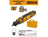 Аккумуляторный гравер INGCO CMGLI0801 (8В, Type-C)