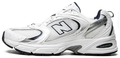 New Balance 530 White Silver Navy женские