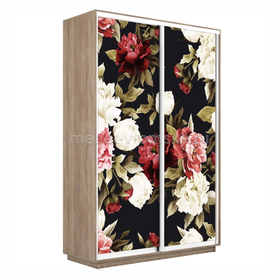 Шкаф-купе Дуо-Фото (Пионы) 1200*450*2200