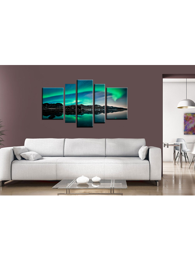 Модульная картина "Северное сияние"