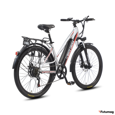 Электровелосипед WHITE SIBERIA CAMRY LIGHT 500W матовый серебристый