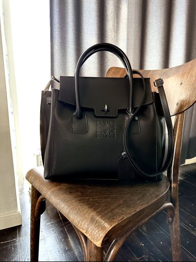 Женская темно-коричневая форматная сумка из натуральной толстой кожи Vera Pelle  022032