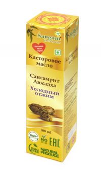 Масло КАСТОРОВОЕ холодного отжима  SANGAM HERBALS, 100 мл