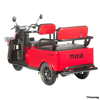 Электротрицикл Wanshida LC-F200 60V 1000Вт красный