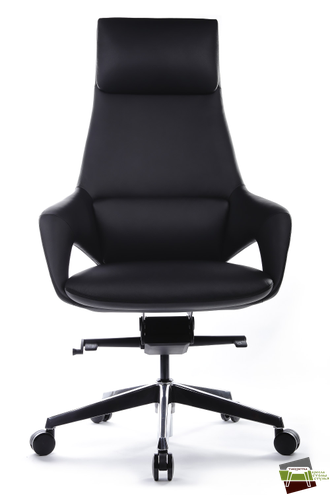 Кресло Aura FK005-A Чёрный (А8) натуральная кожа 68*68*122-128