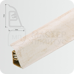 Плинтус для столешницы CEZAR BL44 136 Мрамор латина